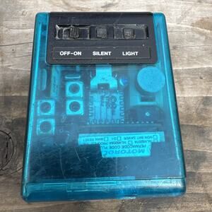 Vintage 90s Motorola Translucent Blue Pager Tested—Powers On